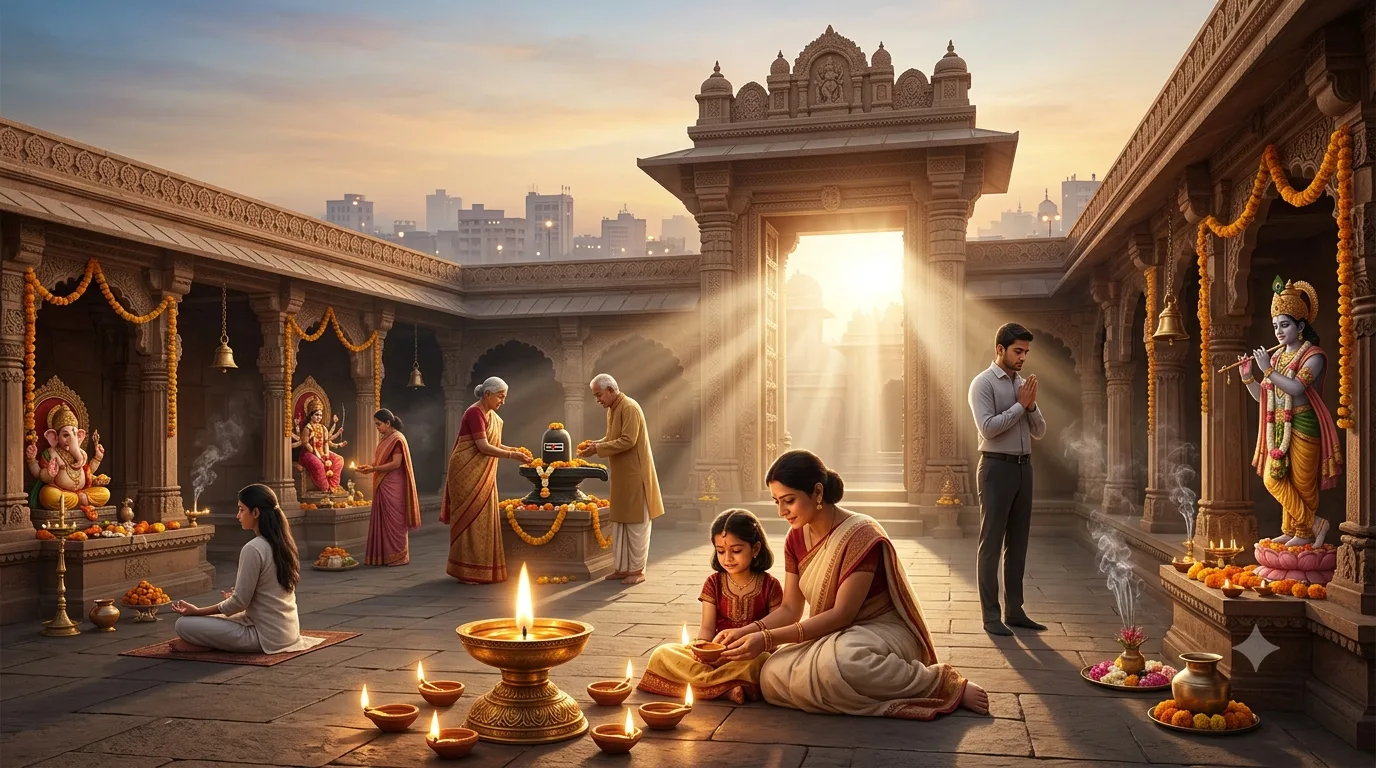 Do Hindus Worship 33 Crore Gods — Does Hinduism really have 33 crore gods? Discover the 33 Vedic devas, Brahman, Ishvara, and why Hindus approach one divine reality through many sacred forms.