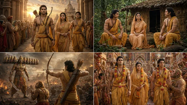 Ramayana 12 Lessons — Discover 12 timeless Ramayana lessons about duty, inner strength, service, leadership, loyalty, ego and moral courage — with honest reflection on its difficult episodes.